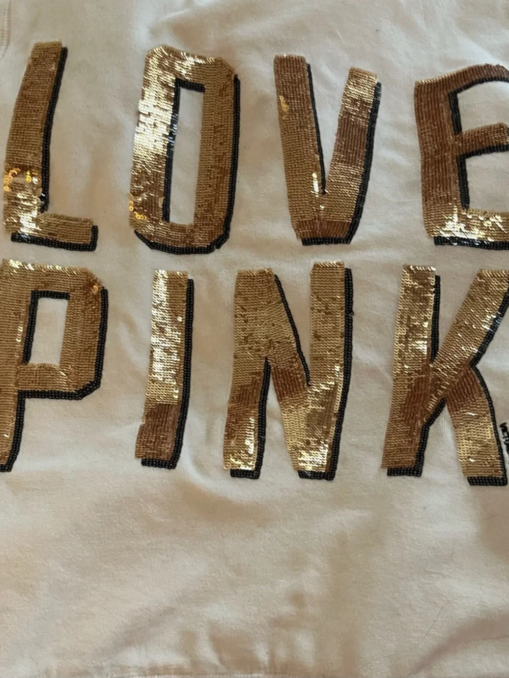 Vintage Y2K Pink Victoria's Secret- fleece lined Plush Hoodie - Cream - Picture 2 of 8